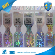 Wholesale Silver Hologram Sticker with Scratch off Serial Number QR codes for security scratch sticker